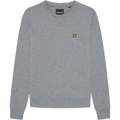 Grey - Front - Lyle & Scott Mens Embroidered Logo Sweatshirt