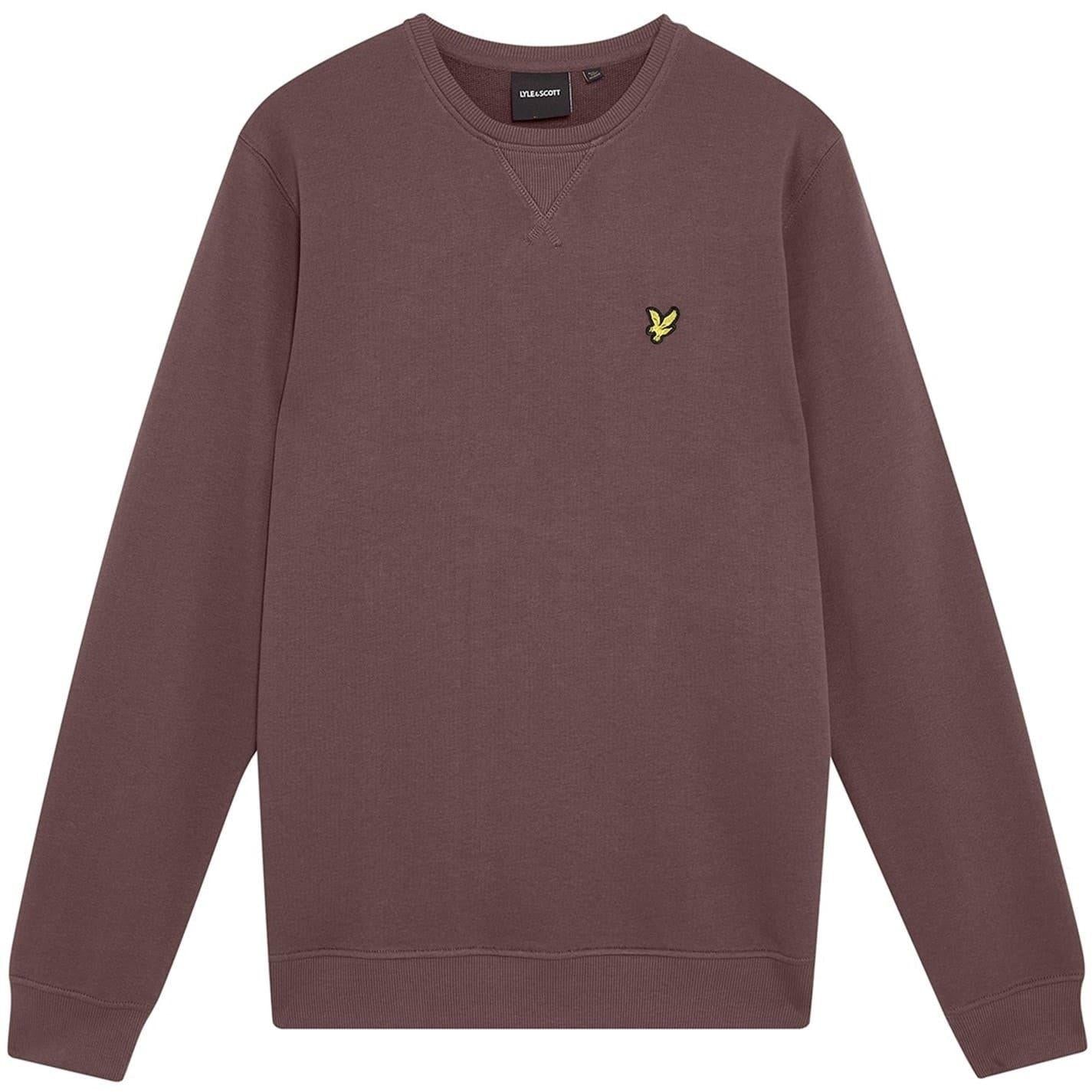Espresso - Front - Lyle & Scott Mens Embroidered Logo Sweatshirt