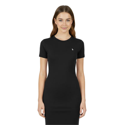 Black - Side - Jack Wills Womens-Ladies Goodrington Side Stripe Mini Dress