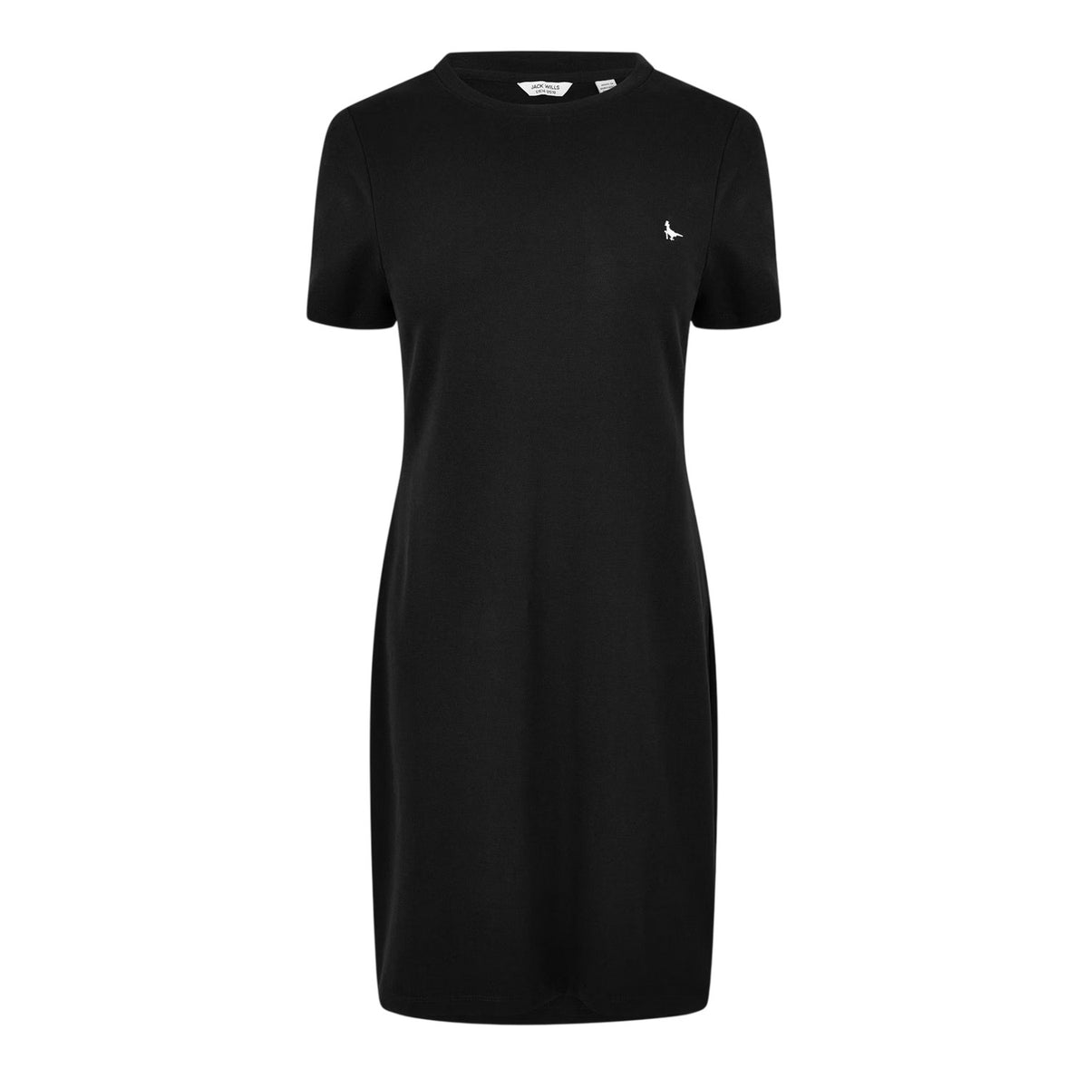 Black - Front - Jack Wills Womens-Ladies Goodrington Side Stripe Mini Dress