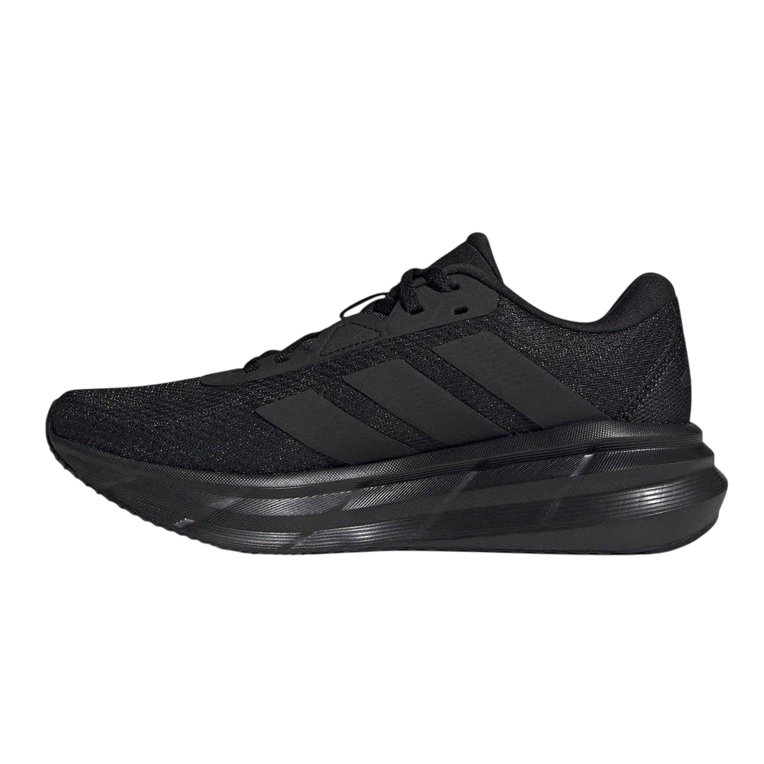 Core Black - Side - Adidas Womens-Ladies Galaxy 7 Stripes Running Trainers