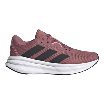 Crimson-Black-Pink - Front - Adidas Womens-Ladies Galaxy 7 Stripes Running Trainers