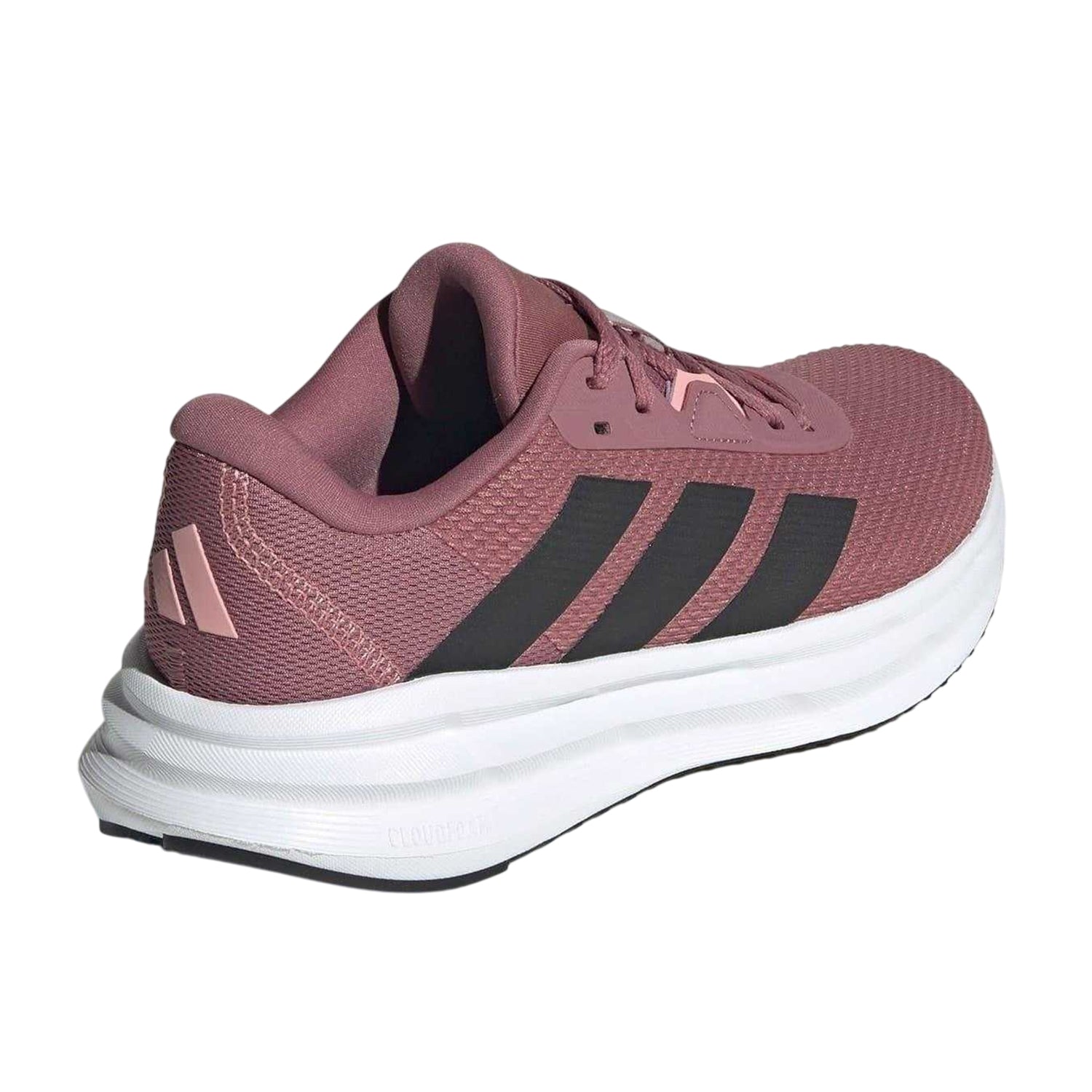 Crimson-Black-Pink - Back - Adidas Womens-Ladies Galaxy 7 Stripes Running Trainers
