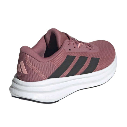 Crimson-Black-Pink - Back - Adidas Womens-Ladies Galaxy 7 Stripes Running Trainers