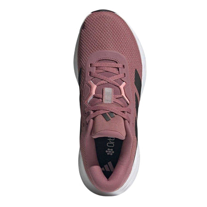 Crimson-Black-Pink - Lifestyle - Adidas Womens-Ladies Galaxy 7 Stripes Running Trainers