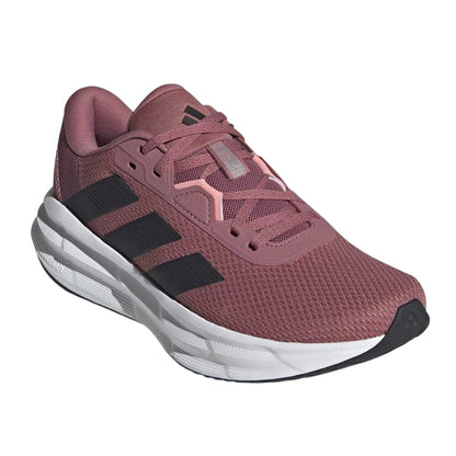 Crimson-Black-Pink - Pack Shot - Adidas Womens-Ladies Galaxy 7 Stripes Running Trainers