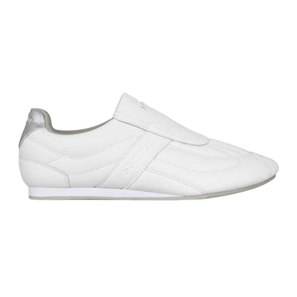 White - Front - Slazenger Womens-Ladies Warrior Leather Trainers
