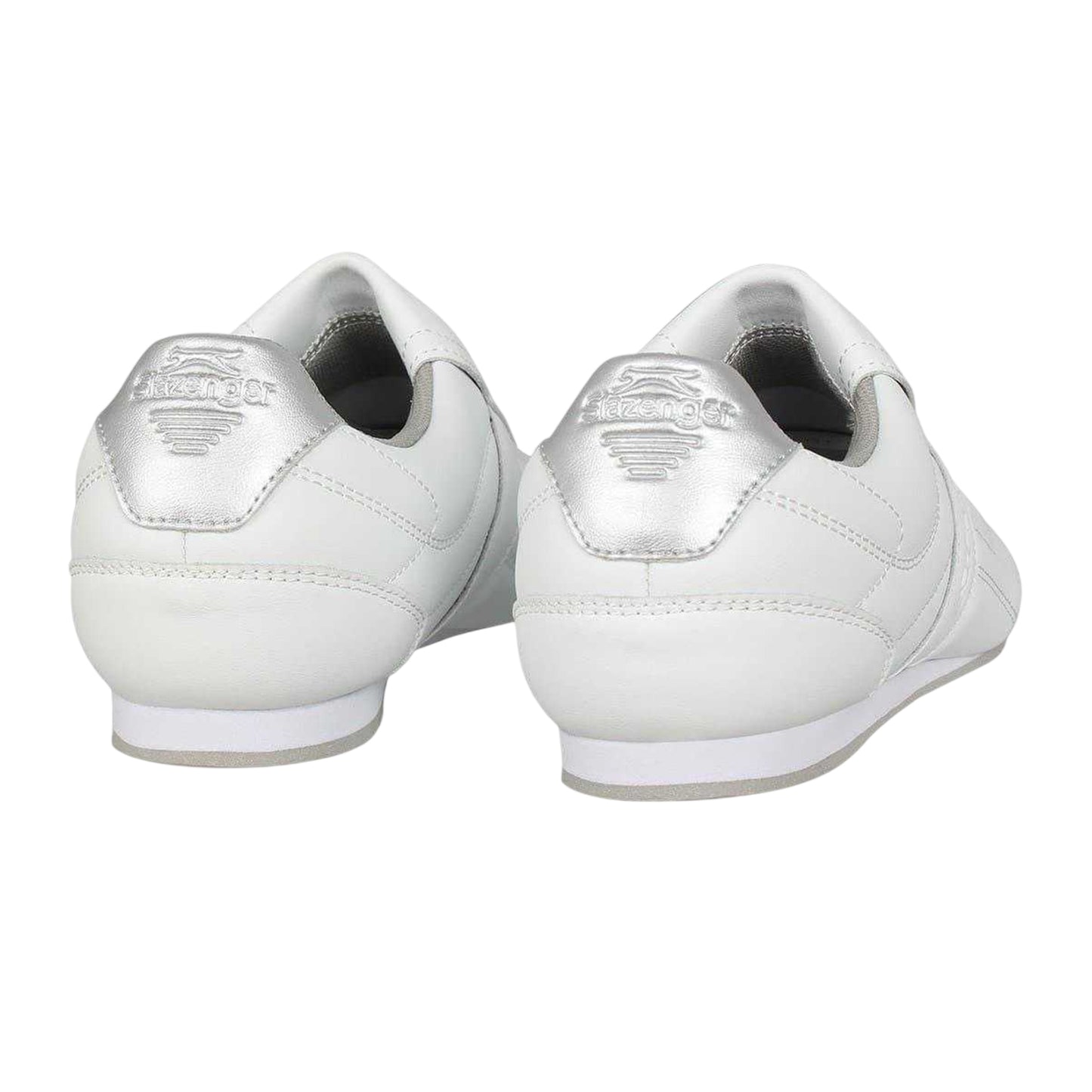 White - Back - Slazenger Womens-Ladies Warrior Leather Trainers