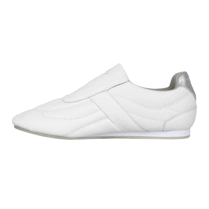 White - Side - Slazenger Womens-Ladies Warrior Leather Trainers