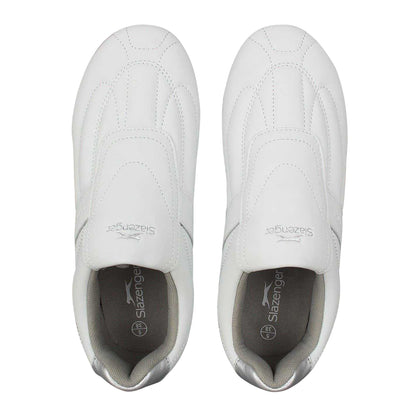 White - Lifestyle - Slazenger Womens-Ladies Warrior Leather Trainers