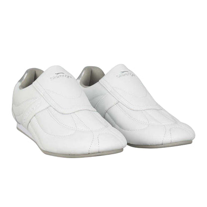 White - Pack Shot - Slazenger Womens-Ladies Warrior Leather Trainers