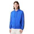 Blue - Front - Lacoste Mens Jogger Zipped Hoodie