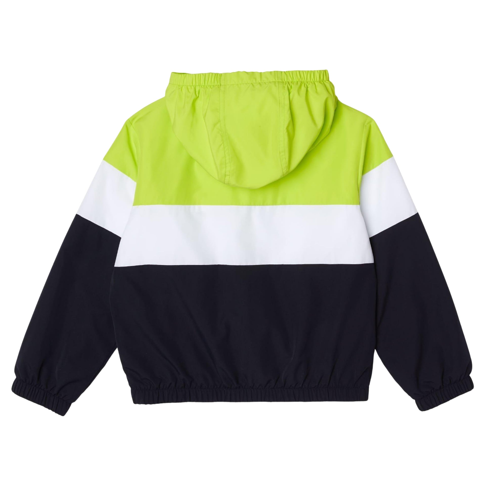 Green-White-Black - Back - Lacoste Childrens-Kids Printed Hoodie