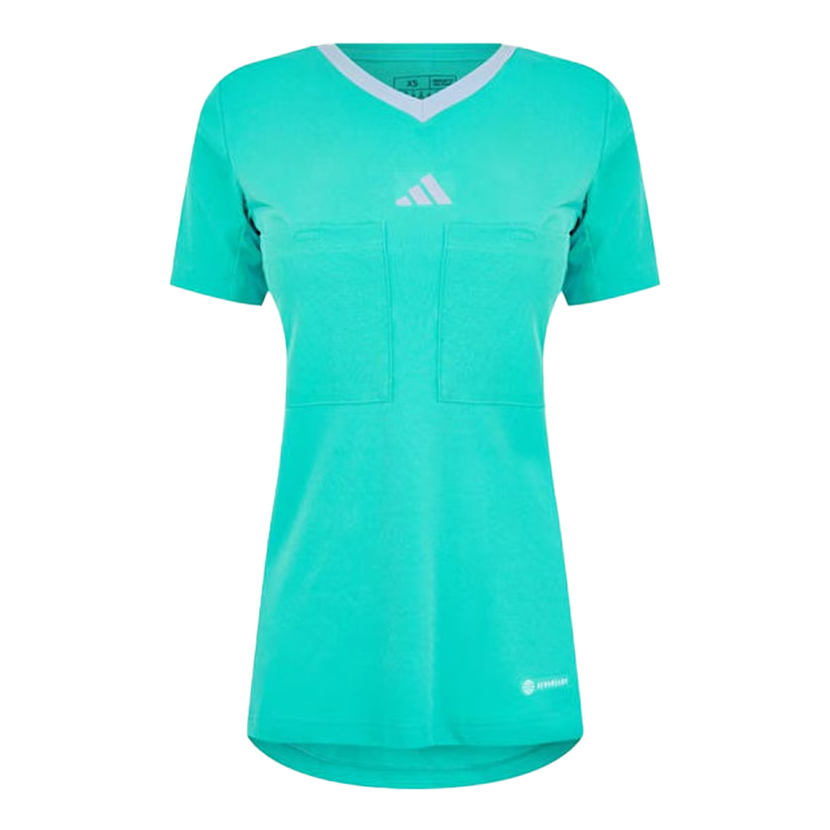 Mint - Front - Adidas Womens-Ladies Referee 22 Jersey