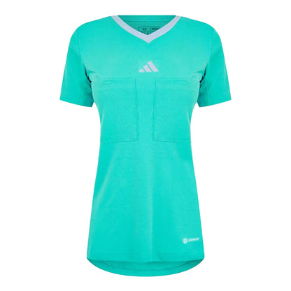 Mint - Front - Adidas Womens-Ladies Referee 22 Jersey