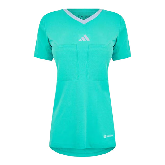 Mint - Front - Adidas Womens-Ladies Referee 22 Jersey
