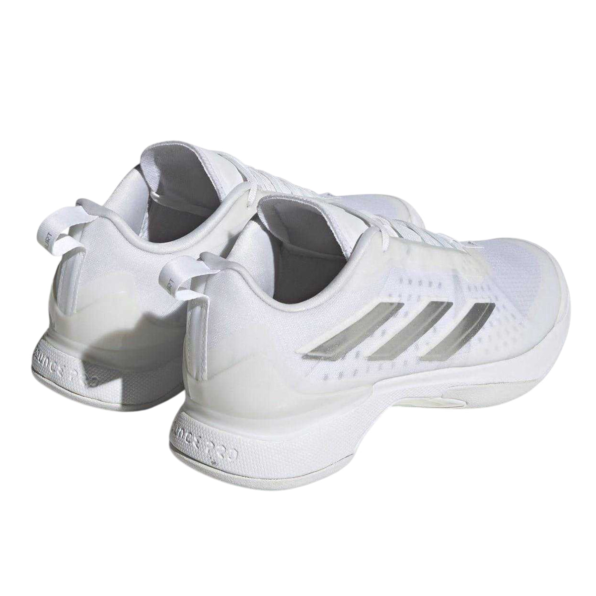 White - Back - Adidas Womens-Ladies Avacourt Tennis Shoes