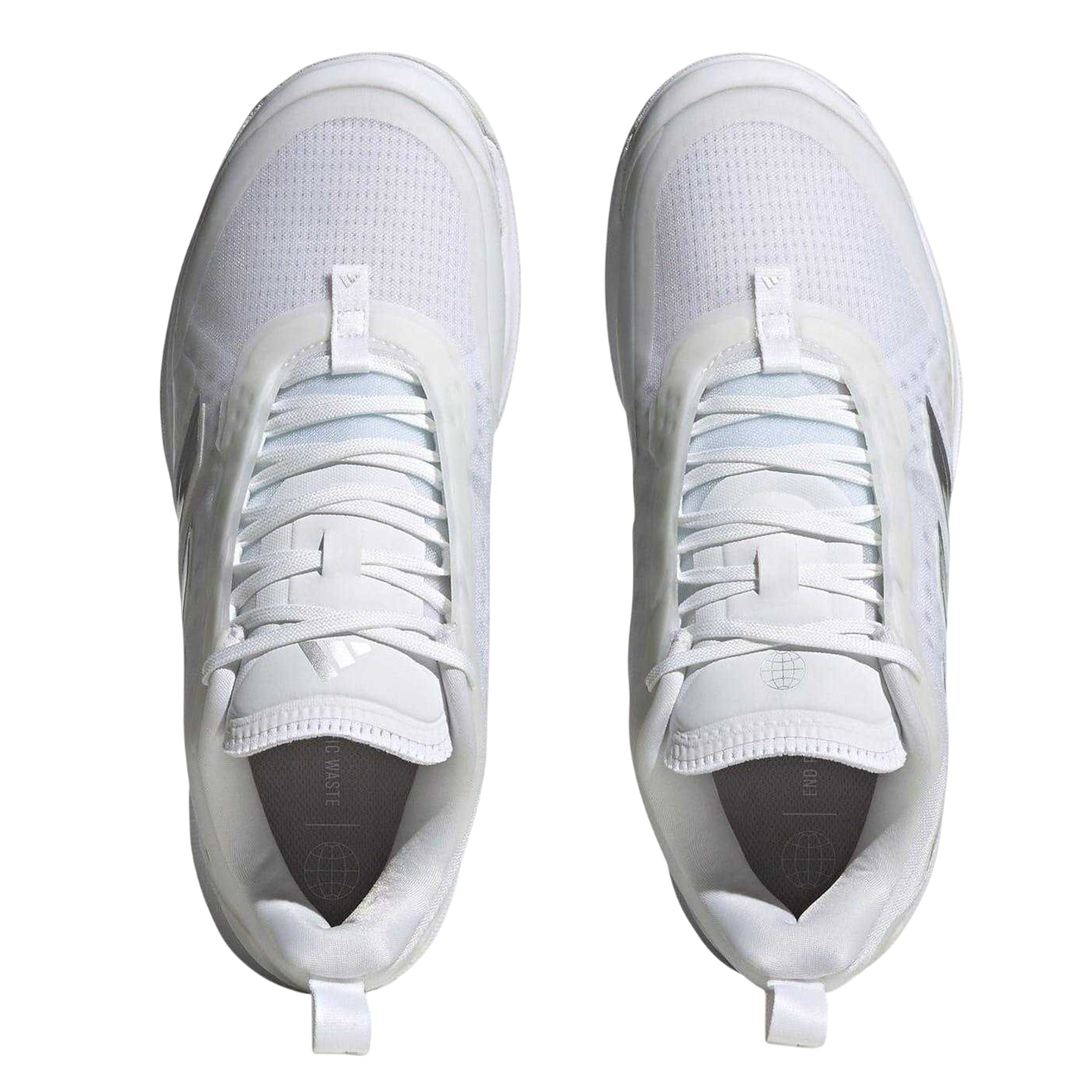 White - Lifestyle - Adidas Womens-Ladies Avacourt Tennis Shoes