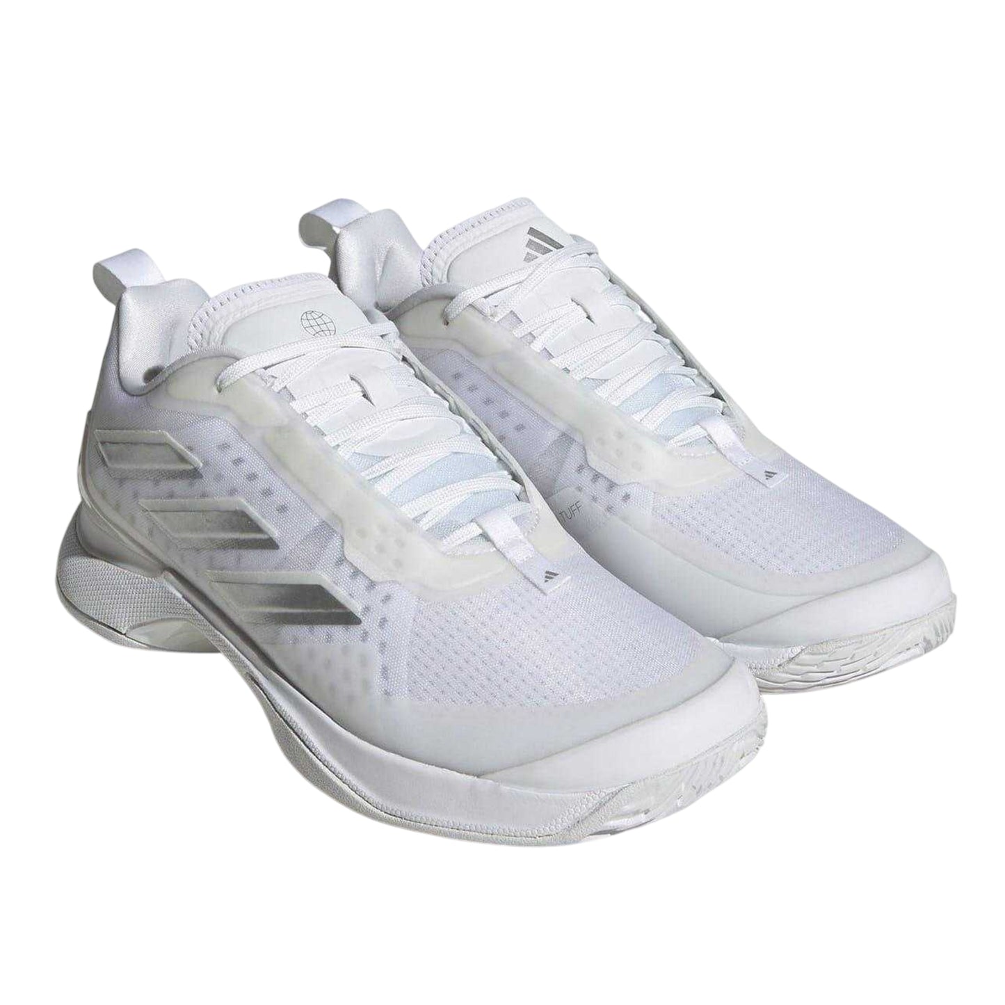 White - Pack Shot - Adidas Womens-Ladies Avacourt Tennis Shoes