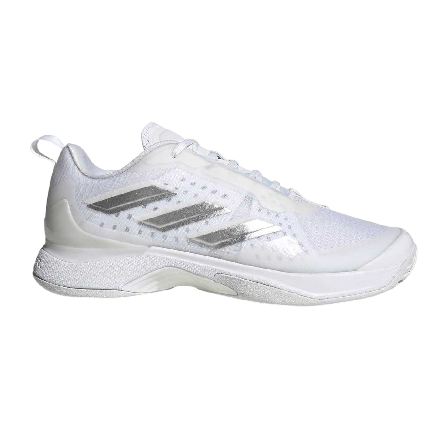 White - Front - Adidas Womens-Ladies Avacourt Tennis Shoes