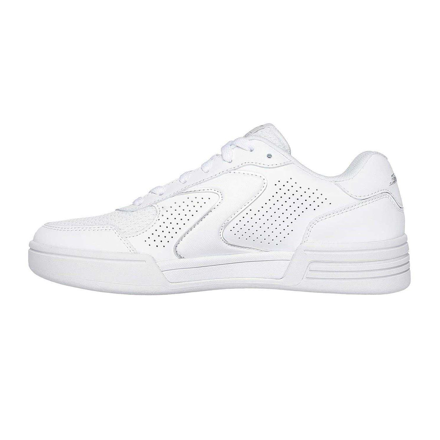 White - Back - Skechers Womens-Ladies Viper Classic Court Trainers