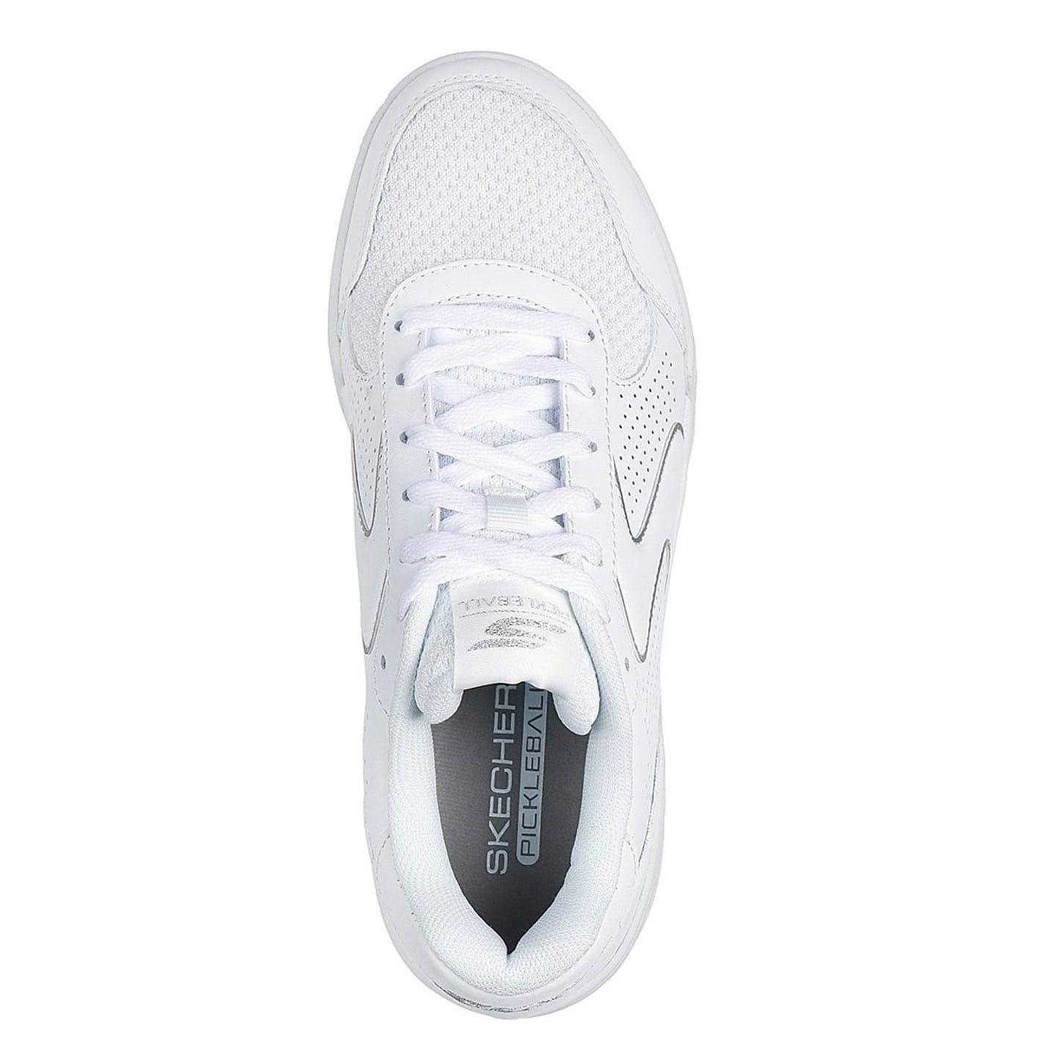 White - Side - Skechers Womens-Ladies Viper Classic Court Trainers