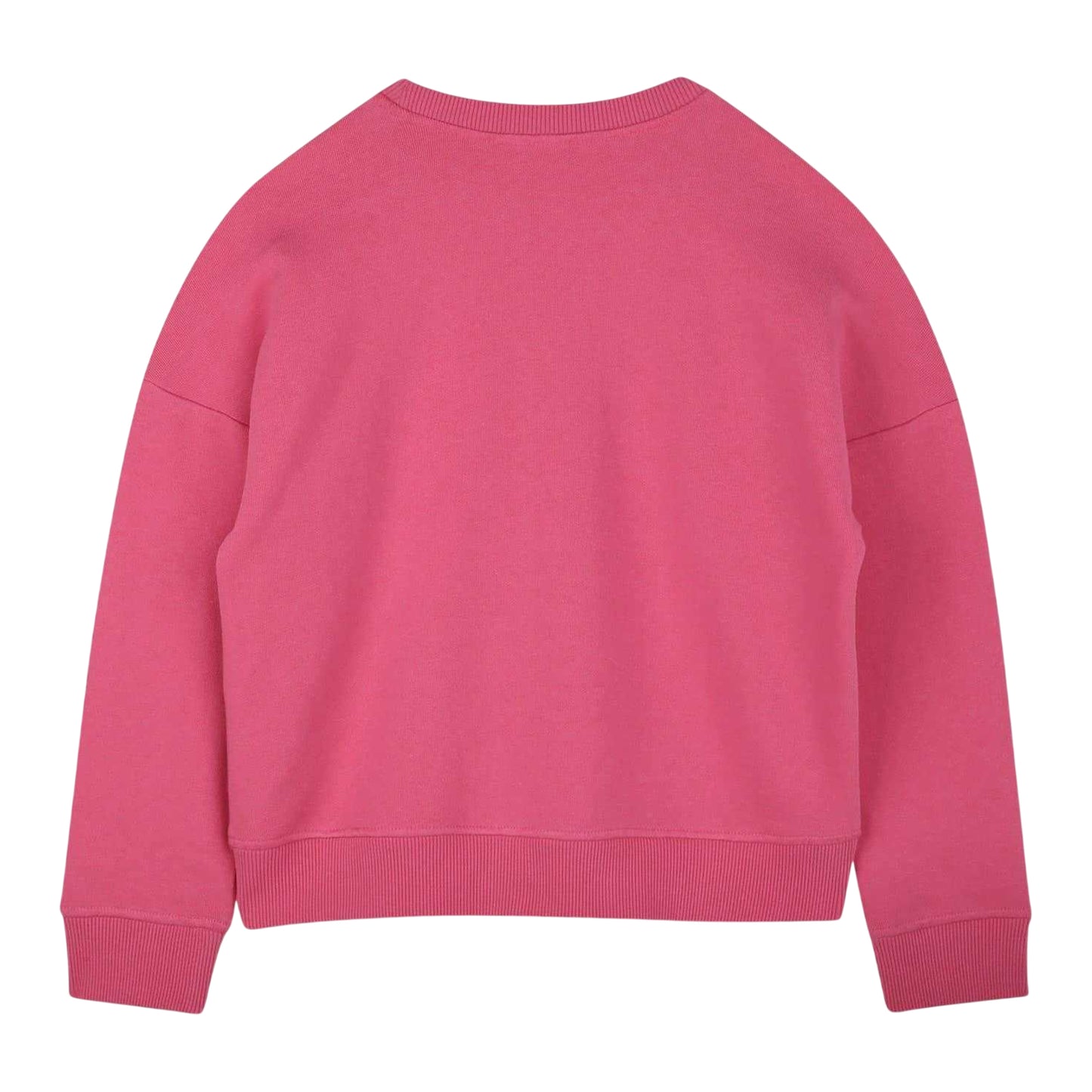 Pink - Back - Hugo Girls Logo Crew Neck Regular Sweatshirt