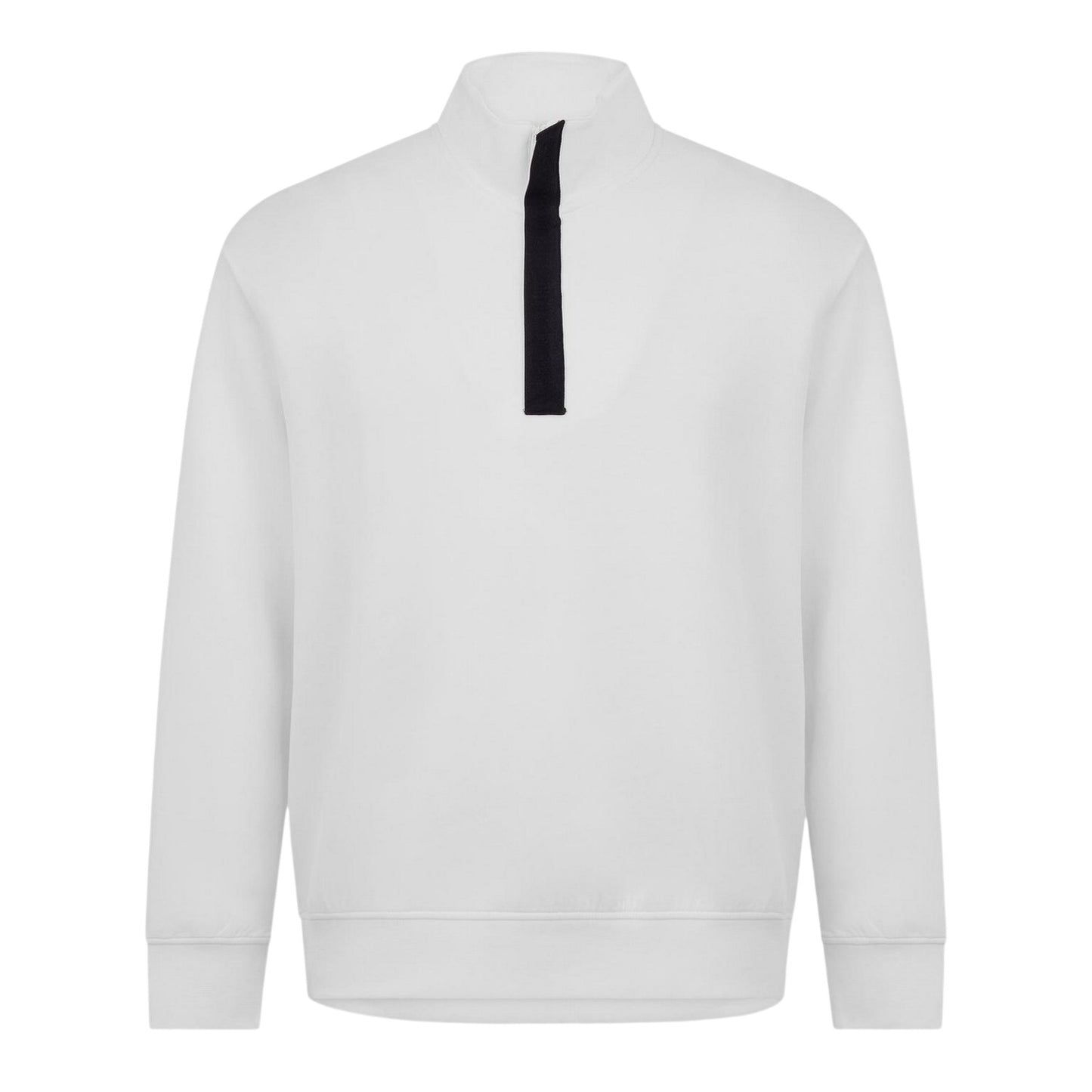 Off White - Front - Armani Exchange Mens Quarter Zip Sweatshirt