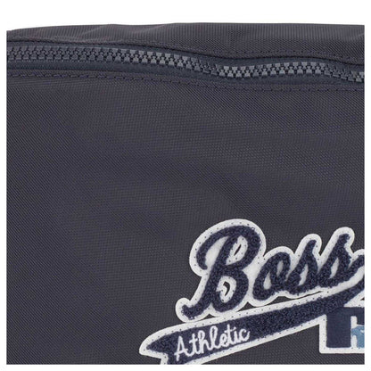 Navy - Side - Boss X Russel Athletic Bum Bag