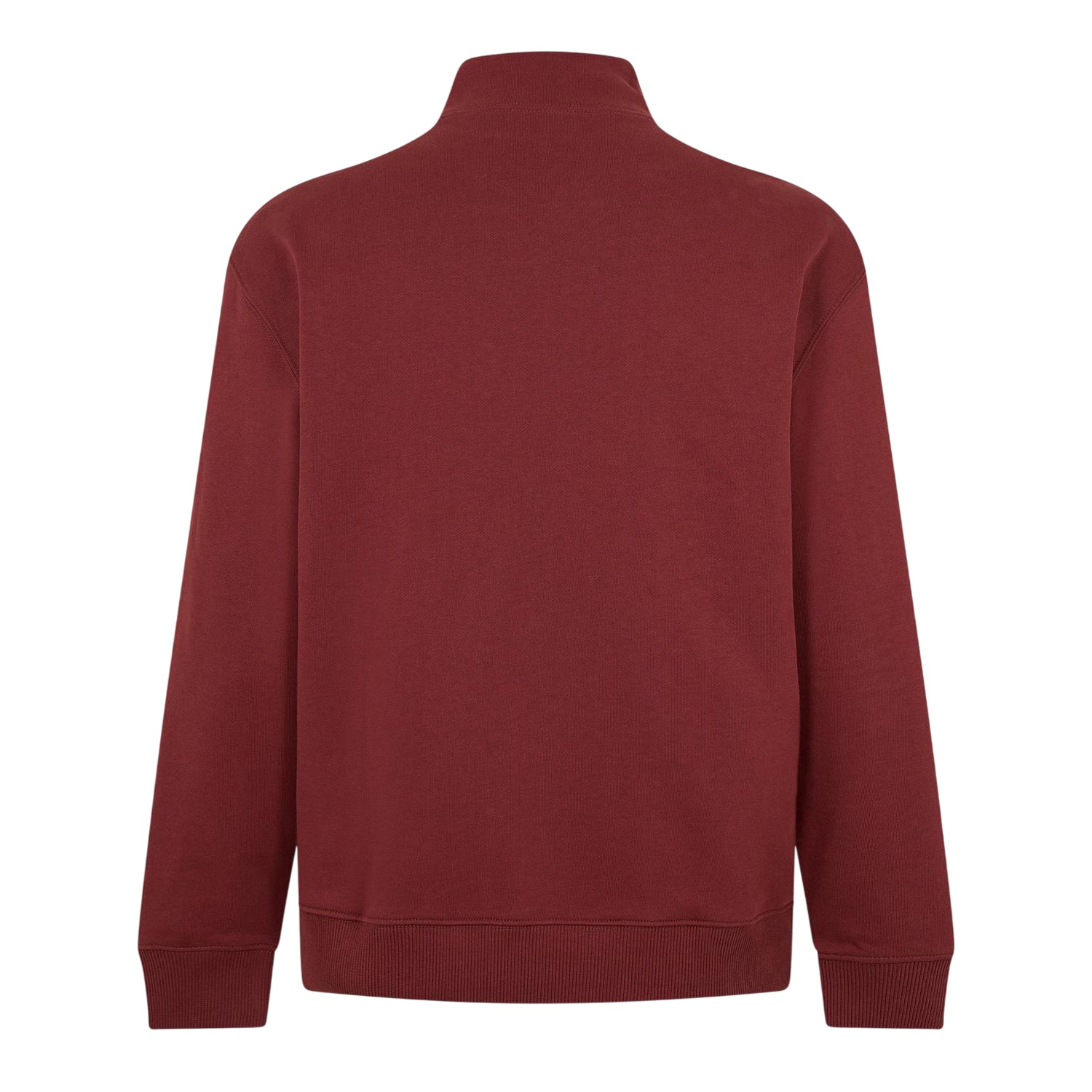Mocha - Back - Calvin Klein Mens Monogram Quarter Zip Sweatshirt