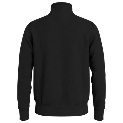 Black - Back - Tommy Hilfiger Mens Logo Mock Neck Sweatshirt