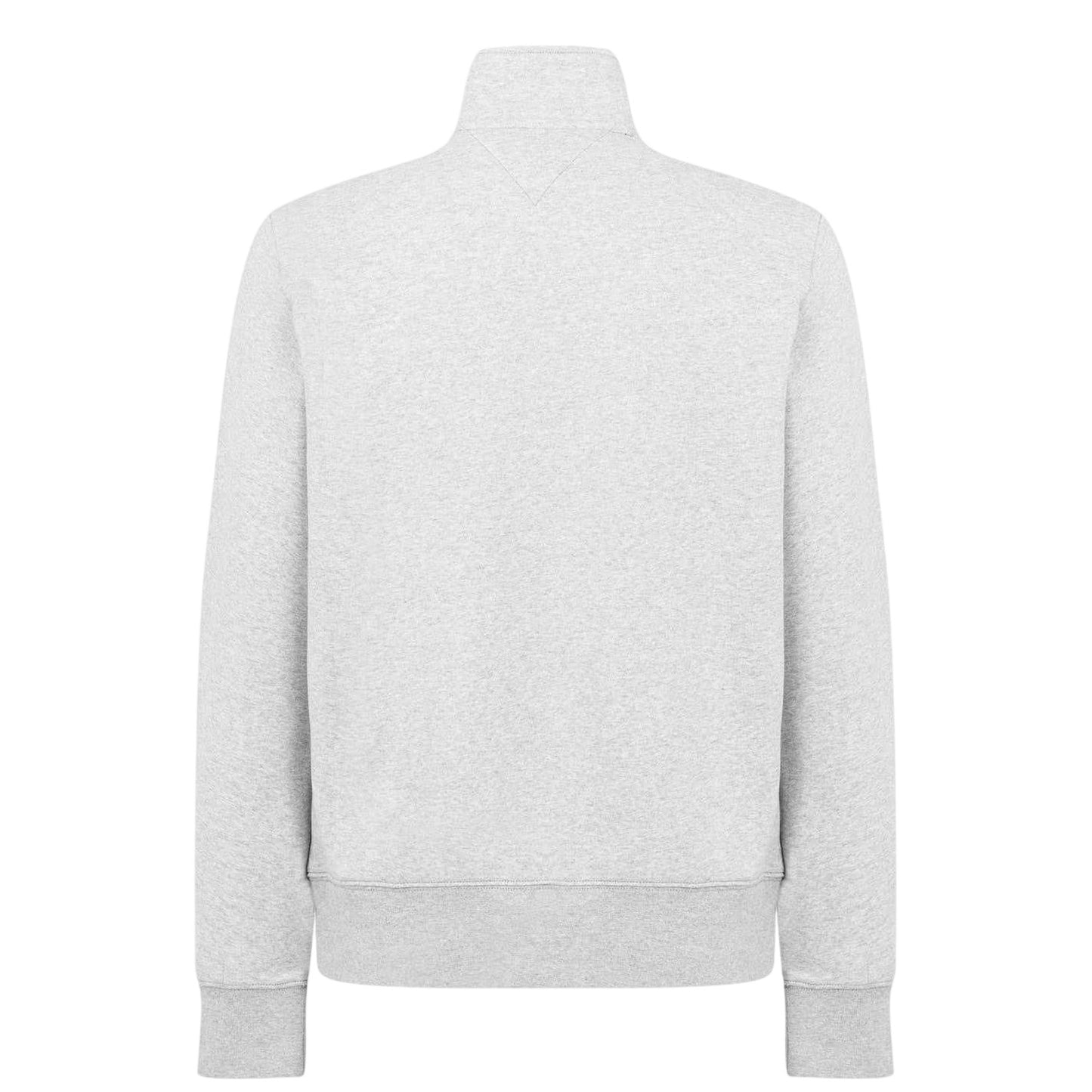 Grey - Back - Tommy Hilfiger Mens Logo Mock Neck Sweatshirt
