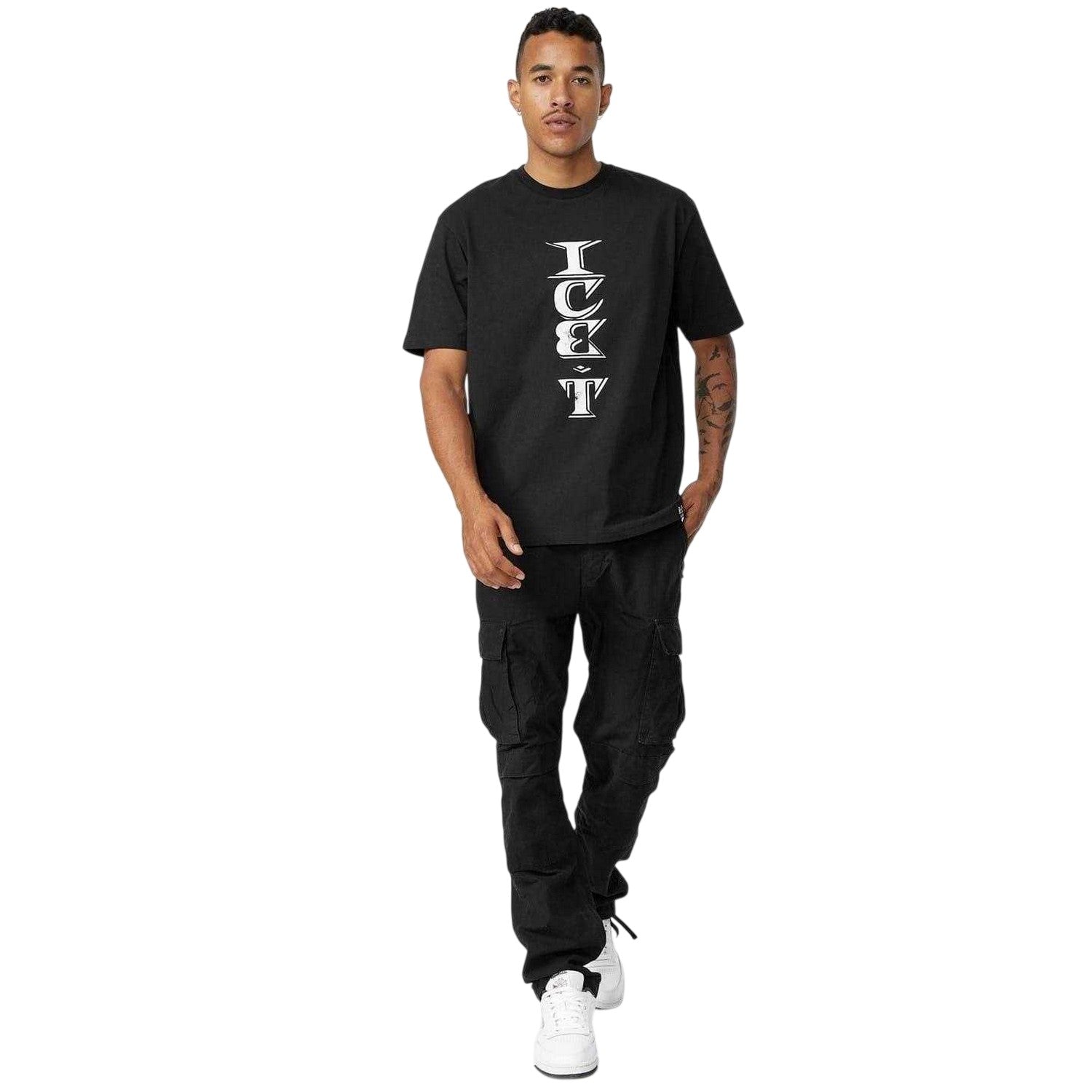 Black - Side - Ice-T Mens What Ya Wanna Do? Genie T-Shirt