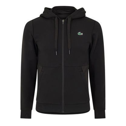 Black - Front - Lacoste Mens Hooded Sweatshirt