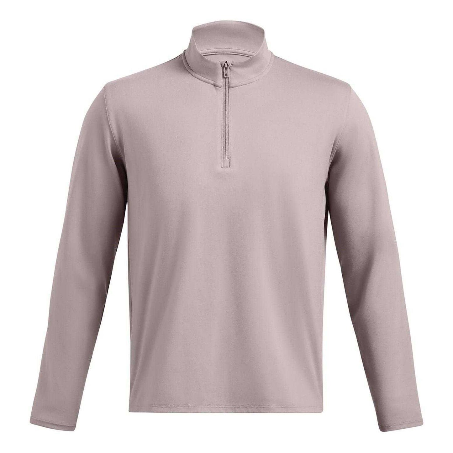 Grey - Front - Under Armour Mens Meridian Quarter Zip Sweatshirt