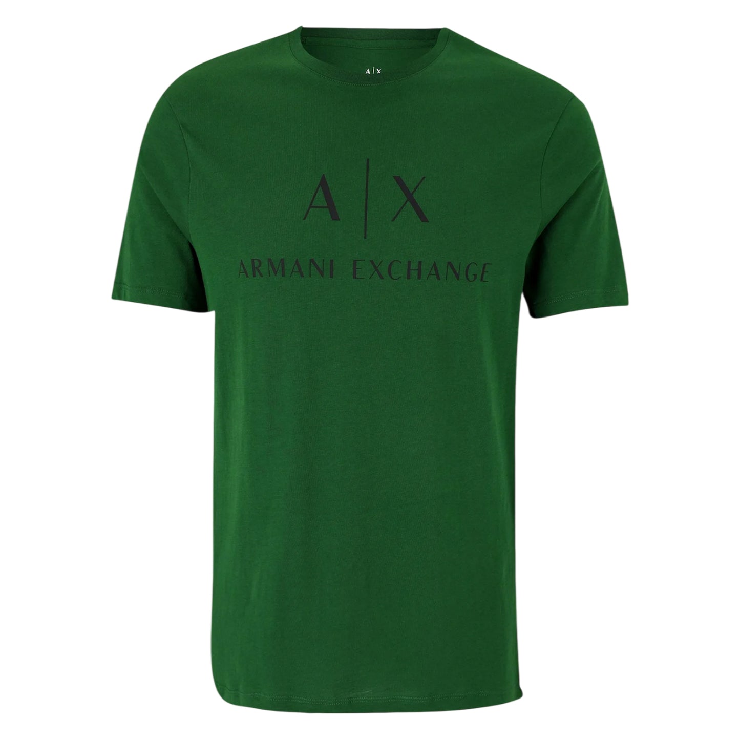 Garden Green - Front - Armani Exchange Mens Logo T-Shirt
