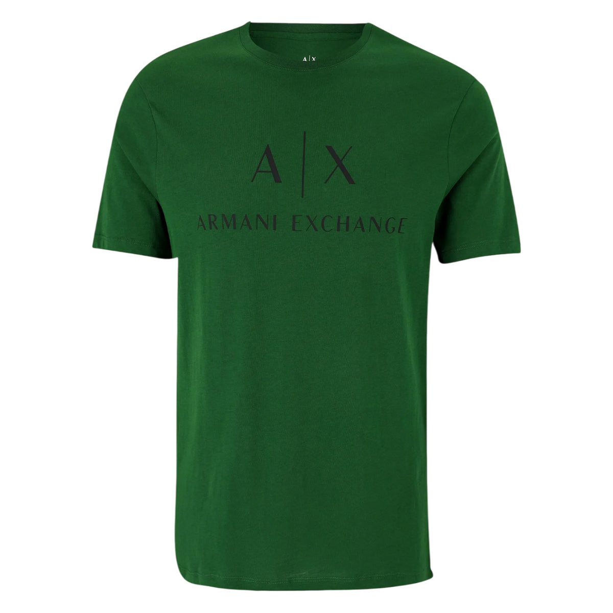 Garden Green - Front - Armani Exchange Mens Logo T-Shirt