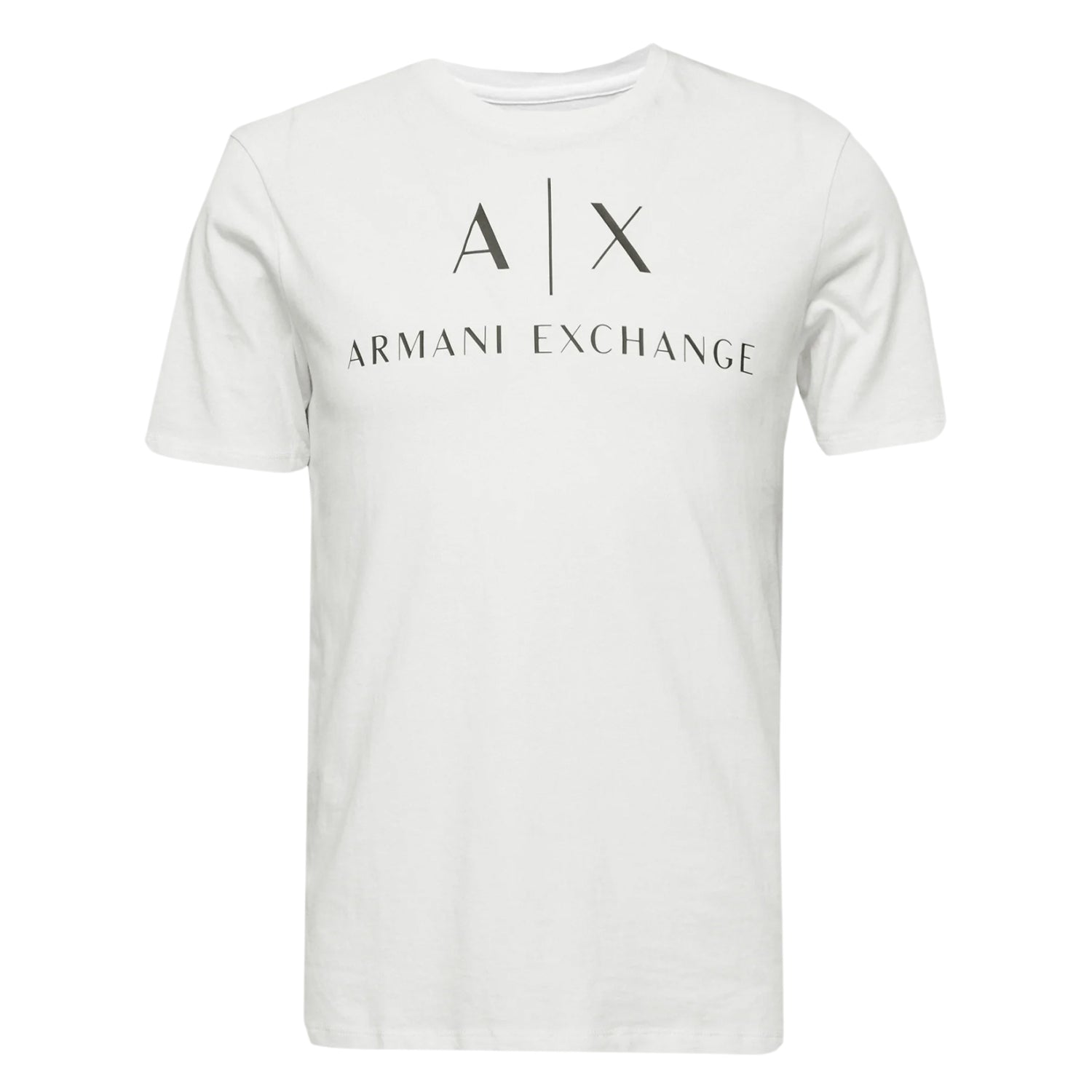 White - Front - Armani Exchange Mens Logo T-Shirt