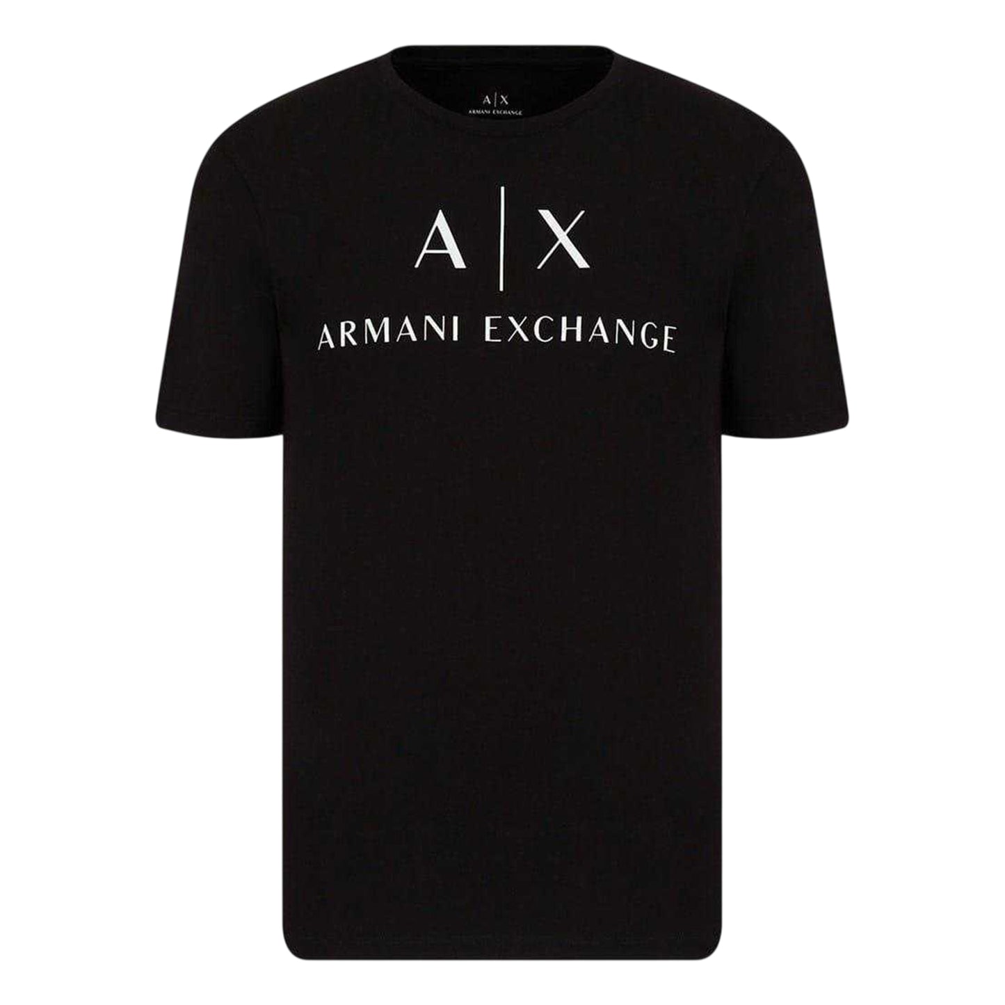 Black - Front - Armani Exchange Mens Logo T-Shirt