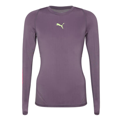 Charcoal - Front - Puma Womens-Ladies Ts Exo-Adapt Long-Sleeved Goalkeeping T-Shirt