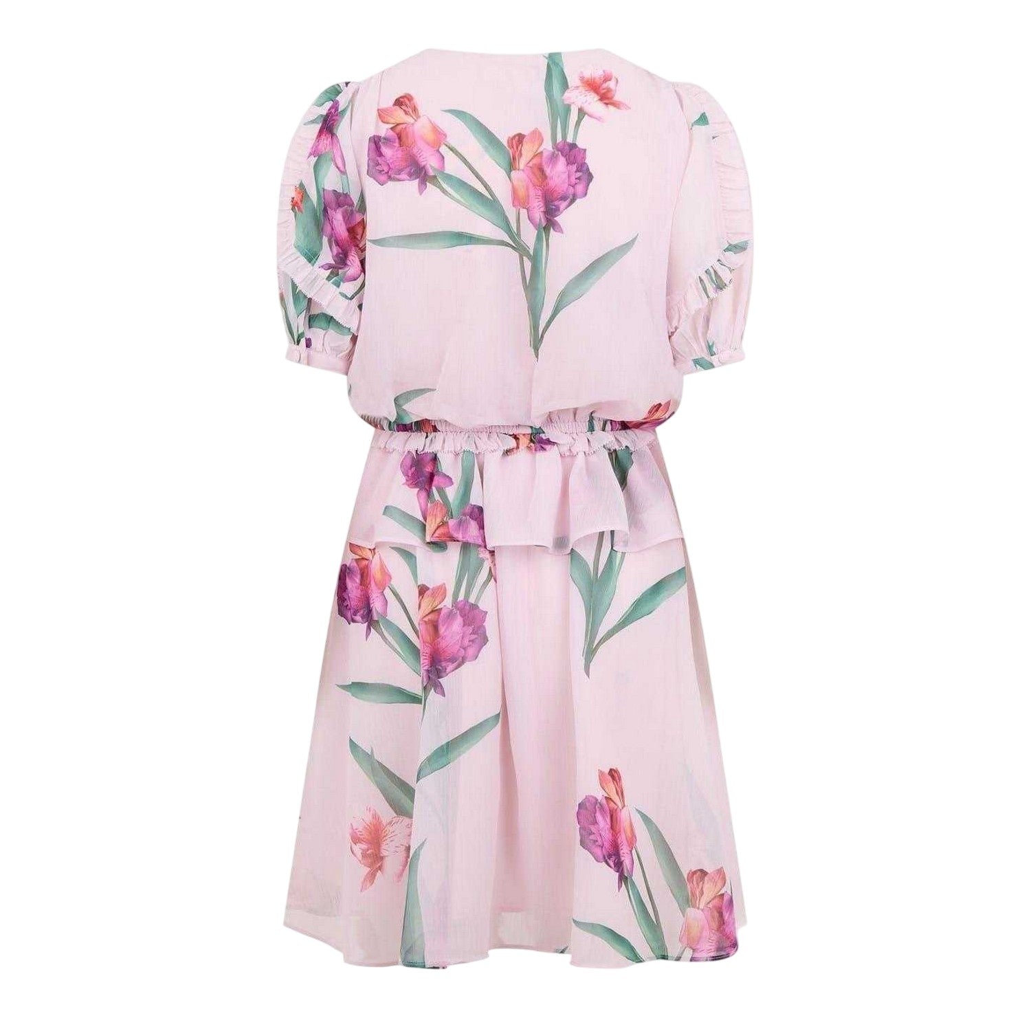 Pink - Back - Ted Baker Womens-Ladies Woven A-line Mini Dress