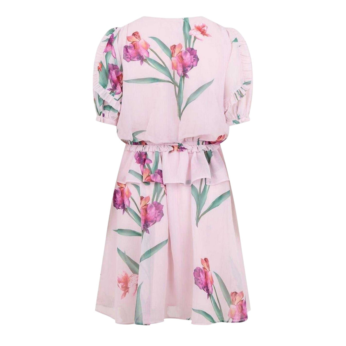 Pink - Back - Ted Baker Womens-Ladies Woven A-line Mini Dress