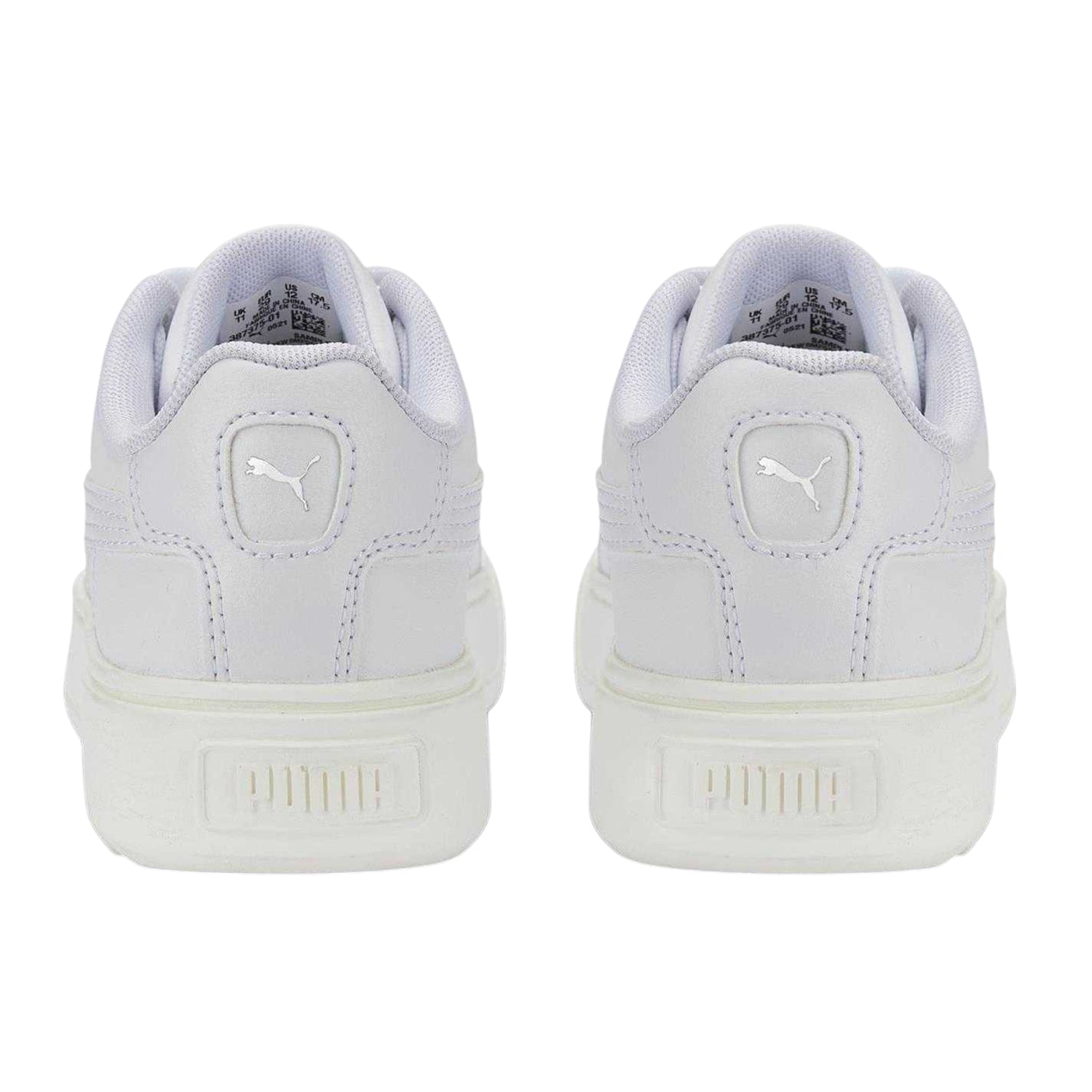 White - Back - Puma Girls Karmen Low Trainers