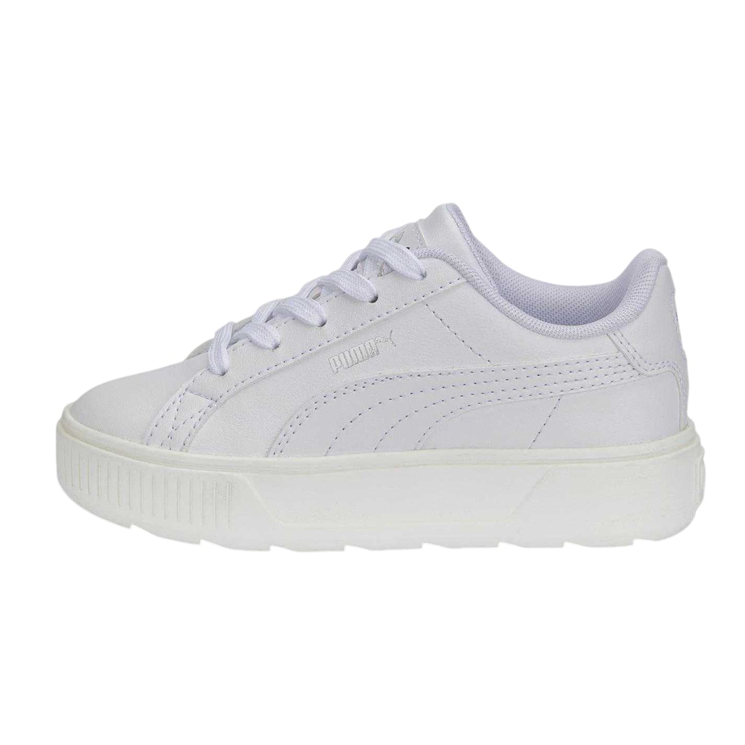 White - Side - Puma Girls Karmen Low Trainers
