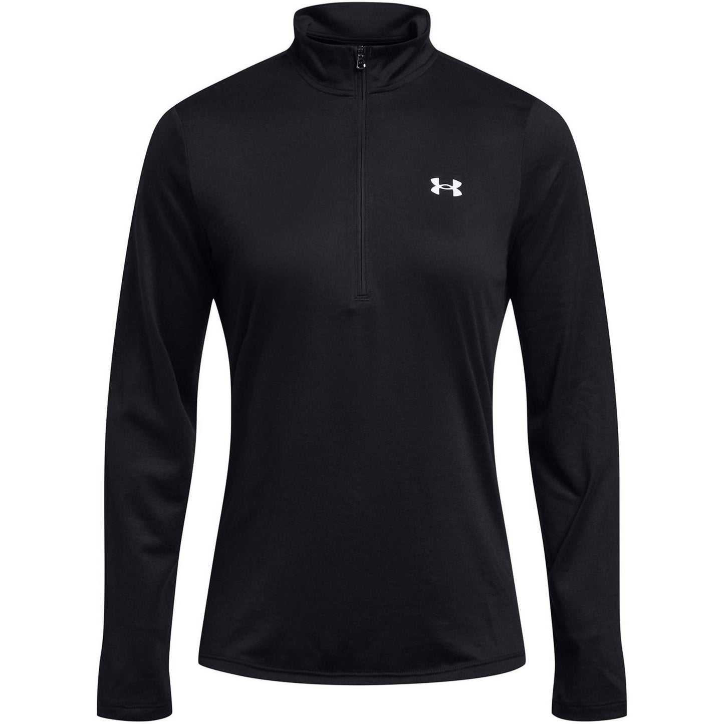 Black - Front - Under Armour Womens-Ladies Tech Half Zip Top