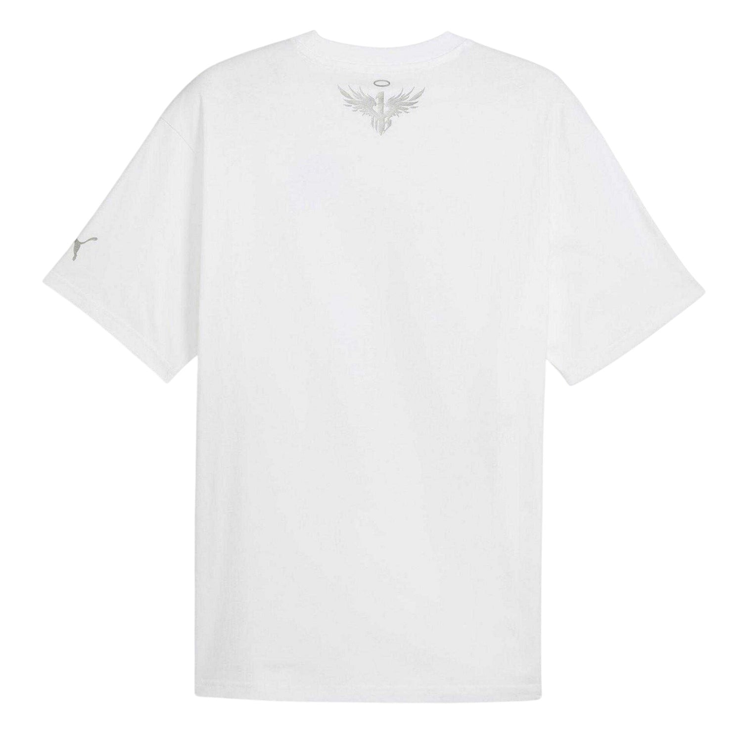 Puma White - Back - Puma Mens LaMelo Ball UFO Metallic Relaxed Fit T-Shirt