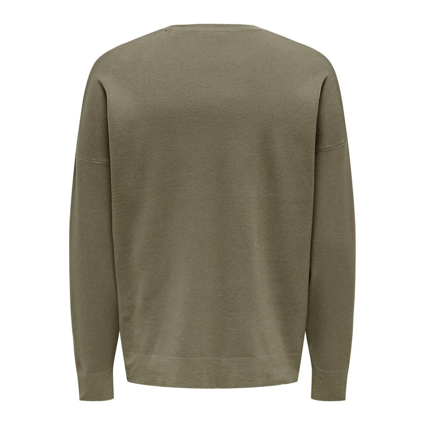 Taupe - Back - Only Mens Crew Neck Relaxed Fit Sweatshirt