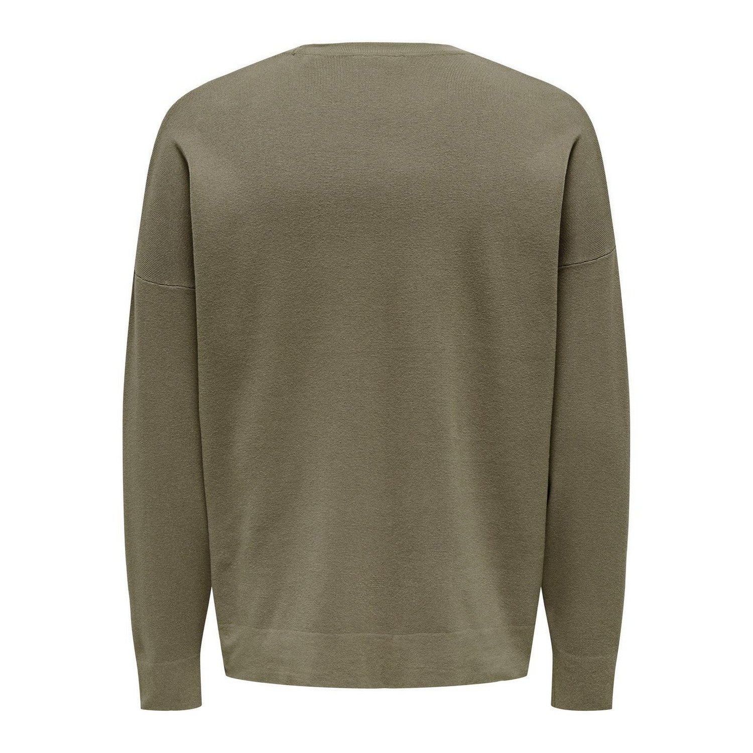 Taupe - Back - Only Mens Crew Neck Relaxed Fit Sweatshirt