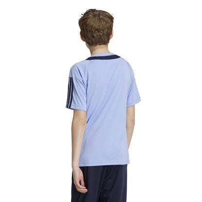 Blue-Legend Ink - Side - Adidas Childrens-Kids Sereno Aeroready T-Shirt