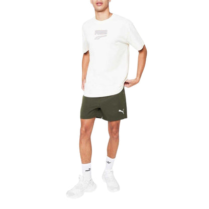 Cream - Side - Puma Mens Downtown Oversized T-Shirt